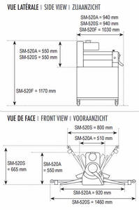 Sinmag Dough sheeter SM 520A 