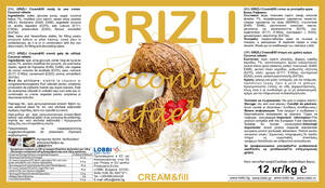 Cremă de cocos GRIZLI CREAM&fill