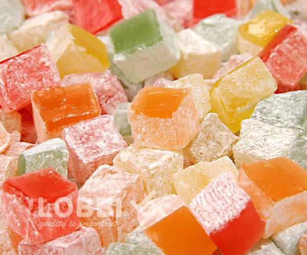 Turkish delight cubes Assorted 10-20 mm