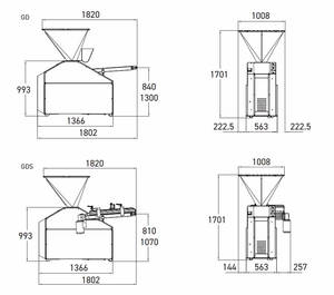 Jac Open hopper volumetric divider GD
