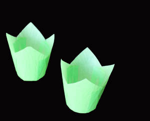 Форми за печене на мъфини Лалета Tulip - зелени