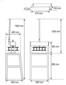 Sinmag Manual Bun divider QUARTO