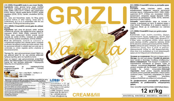 GRIZLI CREAM&fill Ванильный крем